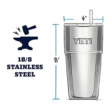 YETI Rambler 26 oz Straw Cup – Vacuum Insulated
