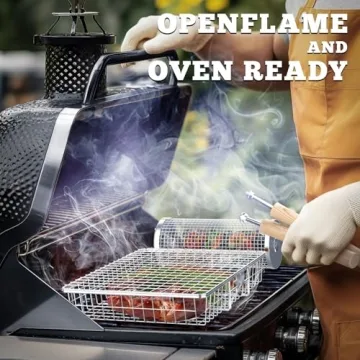 Ivtivfu Grill Baskets with Removable Handle for BBQ Lovers