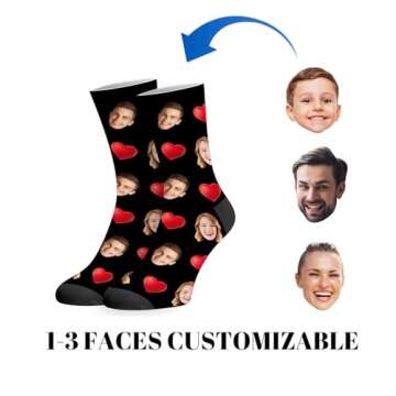COLORSFORU Custom Socks with Picture: Unique Personalized Gifts Made in USA