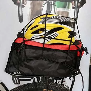 2 Pack of Black 15"X15" Cargo Net featuring 6 Adjustable Hooks & Tight 2"x2" Mesh