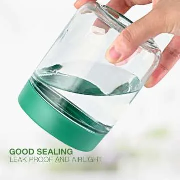 Hoa Kinh 17oz Glass Food Storage Jars for Kitchen Organization