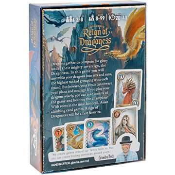 Grandpa Beck's Games Reign of Dragoness Card Game | A Strategic Hand Elimination Card Game | from Th...