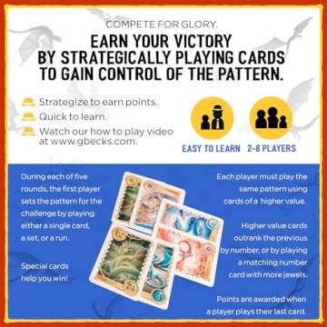 Grandpa Beck's Games Reign of Dragoness Card Game | A Strategic Hand Elimination Card Game | from The Creators of Cover Your Assets & Skull King | 3-8 Players 8+