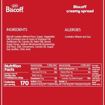 Lotus Biscoff - Cookie Butter Spread - Creamy -non GMO - Vegan- 56.4 Ounce (Pack of 4)