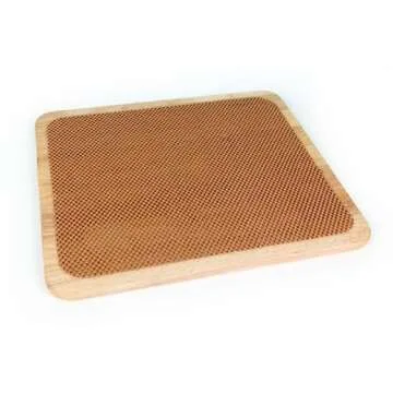 Camco Hardwood Cutting Board with Non-Skid Backing & Mat