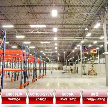 Lightdot 2FT LED High Bay Shop Lights, 100-277V 【Driver Equipped】 195W 28000LM [Eqv.800W MH] 5000K Linear Hanging Shop Light for Warehouse Garage -ETL Listed, 2Pack