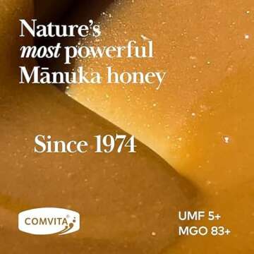 Comvita Manuka Honey (UMF 5+, MGO 83+) | New Zealand’s #1 Manuka Brand | Raw, Wild, Non-GMO | Superfood for Daily Vitality | 17.6 oz