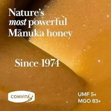 Comvita Manuka Honey (UMF 5+, MGO 83+) | New Zealand’s #1 Manuka Brand | Raw, Wild, Non-GMO | Superfood for Daily Vitality | 17.6 oz