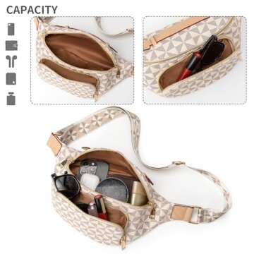 LBiayion Vegan Leather Crossbody Sling Bags for Women