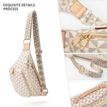 LBiayion Vegan Leather Crossbody Sling Bags for Women