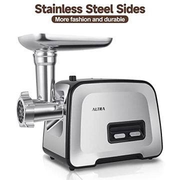 Altra Life Meat Grinder Electric - Stainless Steel, Easy Use