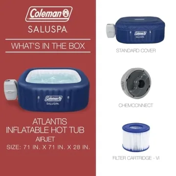Coleman SaluSpa Atlantis AirJet Hot Tub 140 Jets Portable