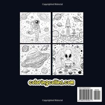 Space Coloring Book | Ages 8-12 | 52 Pages | Astronauts, Aliens, Rockets, and Planets | Space Colori...