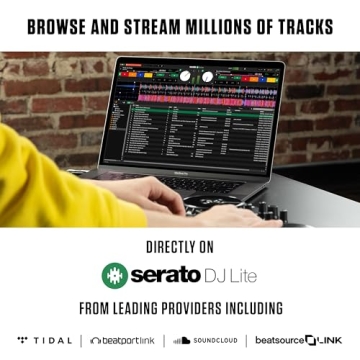 Numark Party Mix II - DJ Controller with Party Lights, DJ Set with 2 Decks, DJ Mixer, Audio Interface and USB Connectivity + Serato DJ Lite