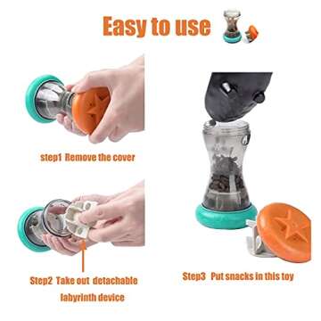 Aelflane Dog Puzzle Toy for Interactive Mealtime Fun