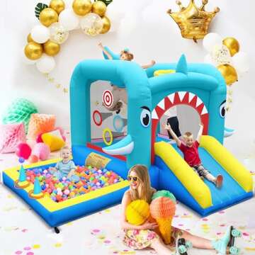 Culaluva Inflatable Bounce House: 7 in 1 Fun for Kids 3-8, Indoor/Outdoor Play