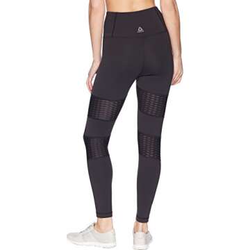 Reebok High-Rise Mesh Tight, Black, Medium