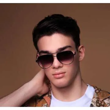 Luxury SORVINO Oversized Aviator Sunglasses for All Fashion Lovers With UV Protection