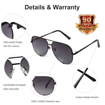 Fashionable SORVINO Oversized Aviator Sunglasses for Everyone