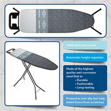 Bartnelli Classic Ironing Board with Patented Technology