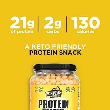 Twin Peaks Protein Puffs - Garlic Parmesan Crunchy Snack