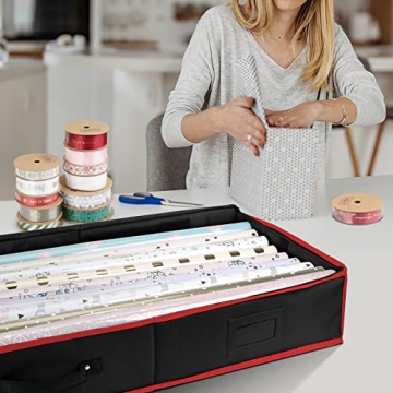 BALEINE 40" Wrapping Paper Storage Organizer Durable Gift Wrap Bag