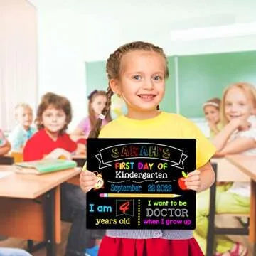 Reusable First Day of School Board for Kids, Photo Prop