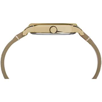 Timex Unisex TW2R42100 Weekender 38 Tan/Brown/Cream Fabric/Leather Strap Watch