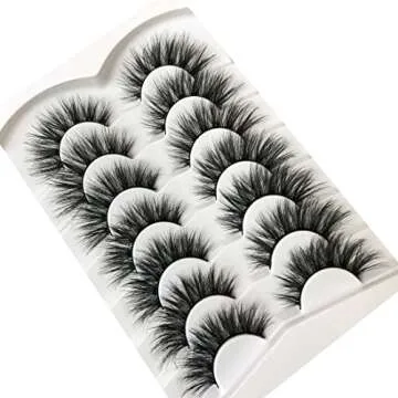 Pooplunch 8D Silky Cat Eye Lashes 7 Pairs Pack