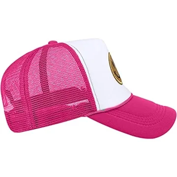 Lin Su Fashion Smile Face Sequins Baseball Cap Trucker Hat