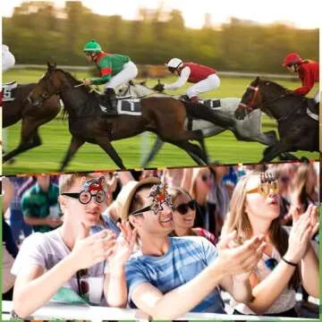 Derby Horse Party Eyeglasses - 48 Pcs 12 Styles