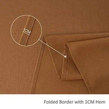 Maxmill Stain Resistant Amber Bronze Tablecloth 52x52