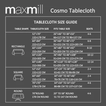 Maxmill Stain Resistant Amber Bronze Tablecloth 52x52