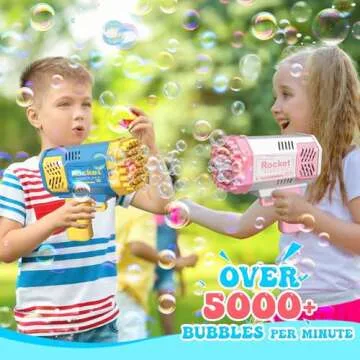 JONEG 2-Pack Bubble Machine Set for Kids Ages 3-8