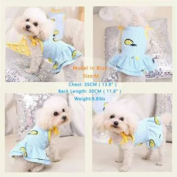 Stylish CAISANG Dresses for Dogs - Soft Summer Apparel