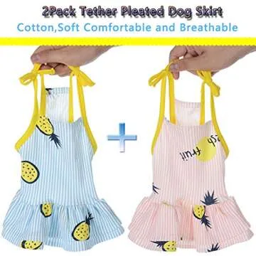 Stylish CAISANG Dresses for Dogs - Soft Summer Apparel