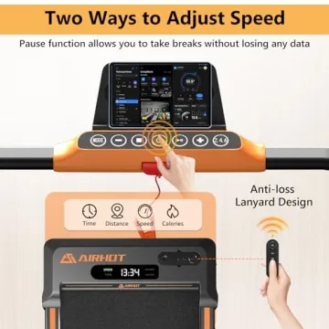 AIRHOT 2in1 Walking Pad Treadmill Compact Foldable Remote