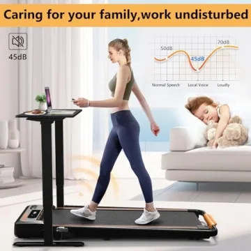 AIRHOT 2in1 Walking Pad Treadmill Compact Foldable Remote