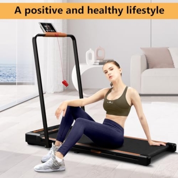 AIRHOT 2in1 Walking Pad Treadmill Compact Foldable Remote