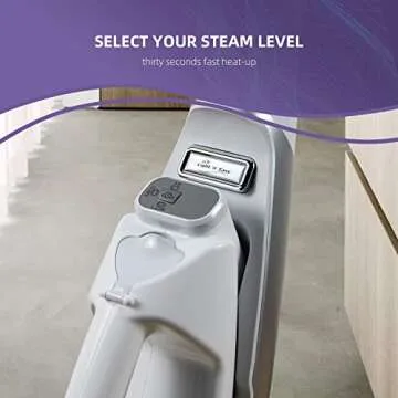 LIGHT 'N' EASY Multifunctional Steam Mop with Detachable Handheld Unit Floor Steamers Cleaner for Hardwood,Grout,Tile White, 7688ANW (Renewed)