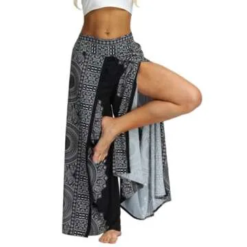 Stylish PNKJ Women's Slit Wide Leg Pants for All Occasions