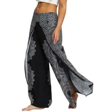 Stylish PNKJ Women's Slit Wide Leg Pants for All Occasions