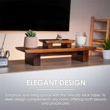 Vesoda Meditation Altar Table for Prayer and Relaxation