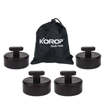 KOROP AUTO PARTS Corvette C5 C6 C7 Rubber Jack Pads – Durable Lifting Solution with Storage Bag