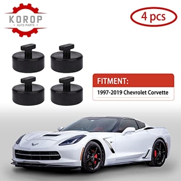 Corvette C5 C6 C7 Rubber Jack Pads - 4 Pack Durable Lift Accessory
