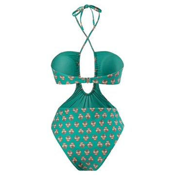 IDOPIP Women's Floral Print Swimsuit & Cover-Up Set