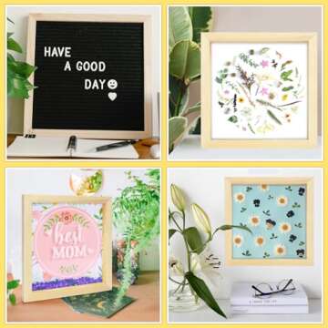 Fireboomoon 6 Pack Square Wood Panels,Unfinished Blank Wooden Canvas Cradled Painting Panel Boards for Craft,Drawing,Painting,Pouring,Wood Burning(8" x 8"/20cm x 20cm)