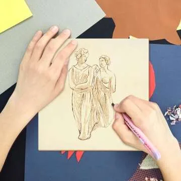 Fireboomoon 6 Pack Square Wood Panels,Unfinished Blank Wooden Canvas Cradled Painting Panel Boards for Craft,Drawing,Painting,Pouring,Wood Burning(8" x 8"/20cm x 20cm)