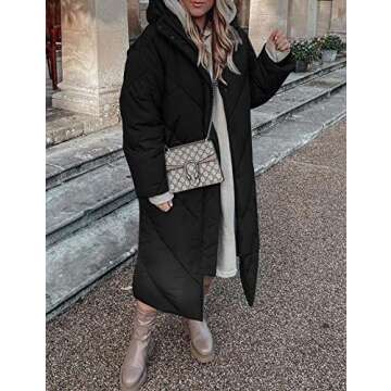 Flygo Women’s Long Puffer Coat - Warm and Stylish