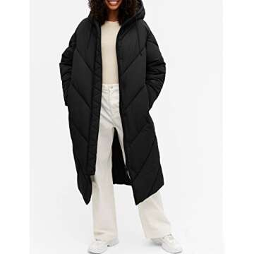 Flygo Women’s Long Puffer Coat - Warm and Stylish